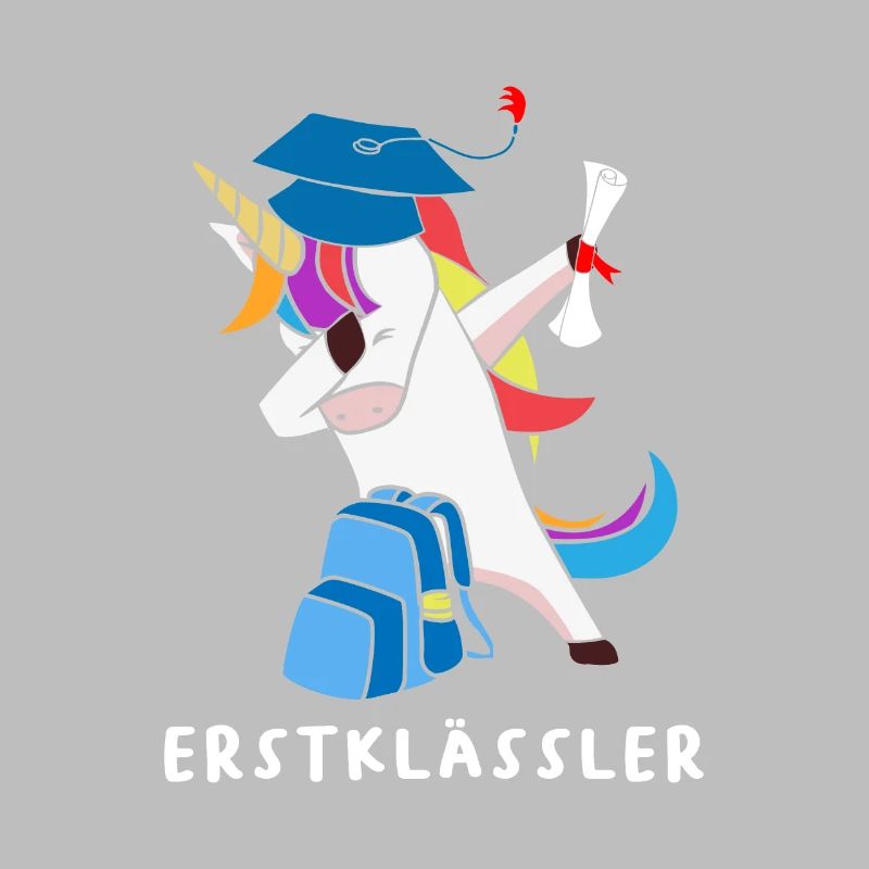 Dabbing Einhorn Erstklässler