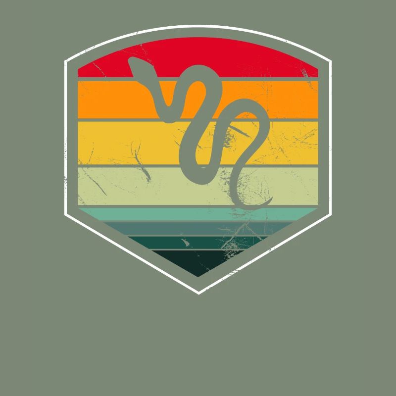 Snake Retro Reptile Python Gift idea