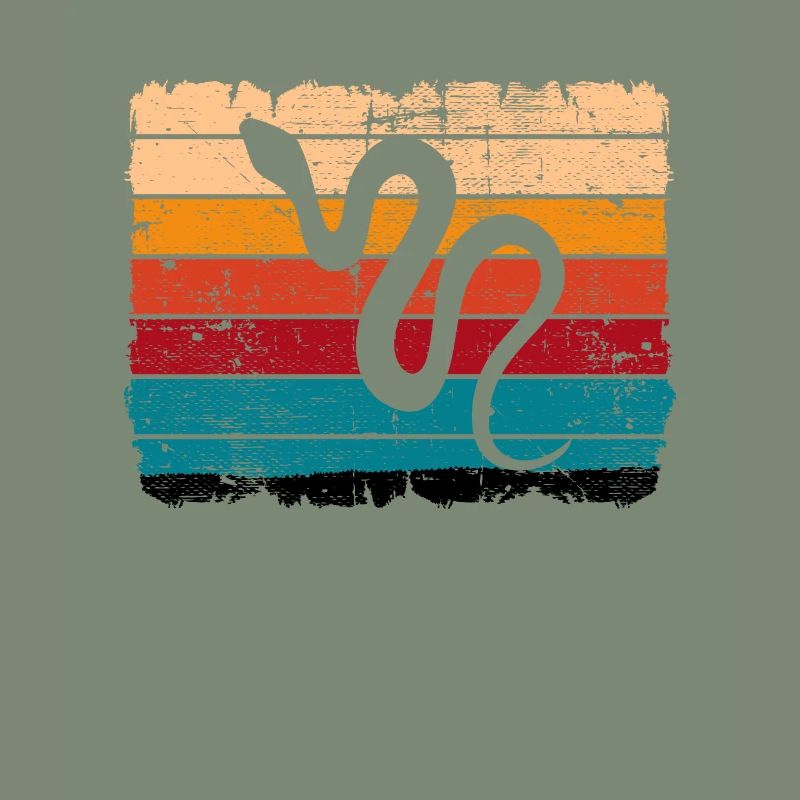 Snake Retro Reptile Python Idée cadeau