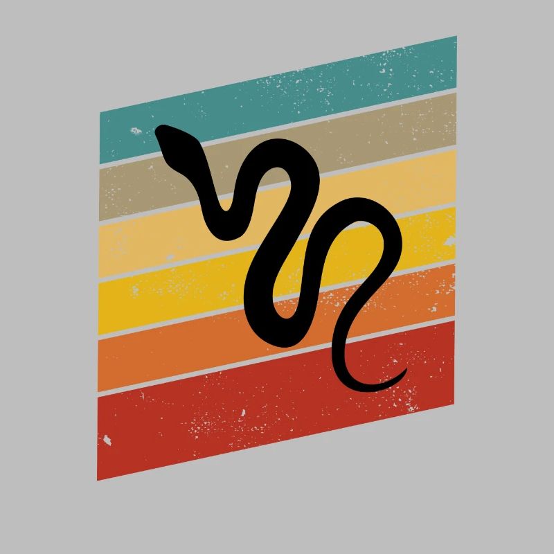 Snake Retro Reptile Python Gift idea