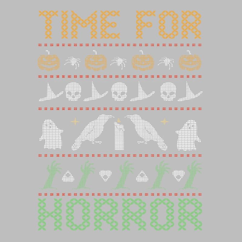 Stitch Pattern Horror Creatures Halloween