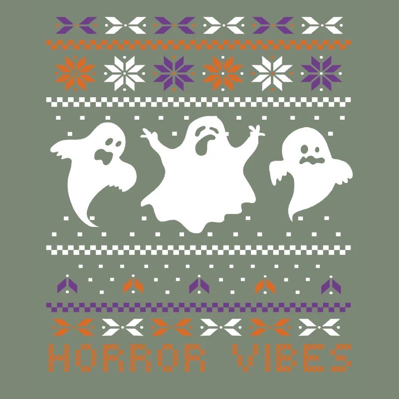 Stitch Pattern Ghost Creatures Horror Halloween