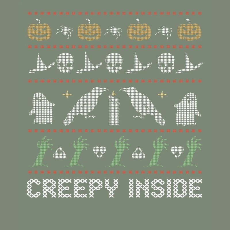 Stitch Pattern Horror Creatures Inside Halloween