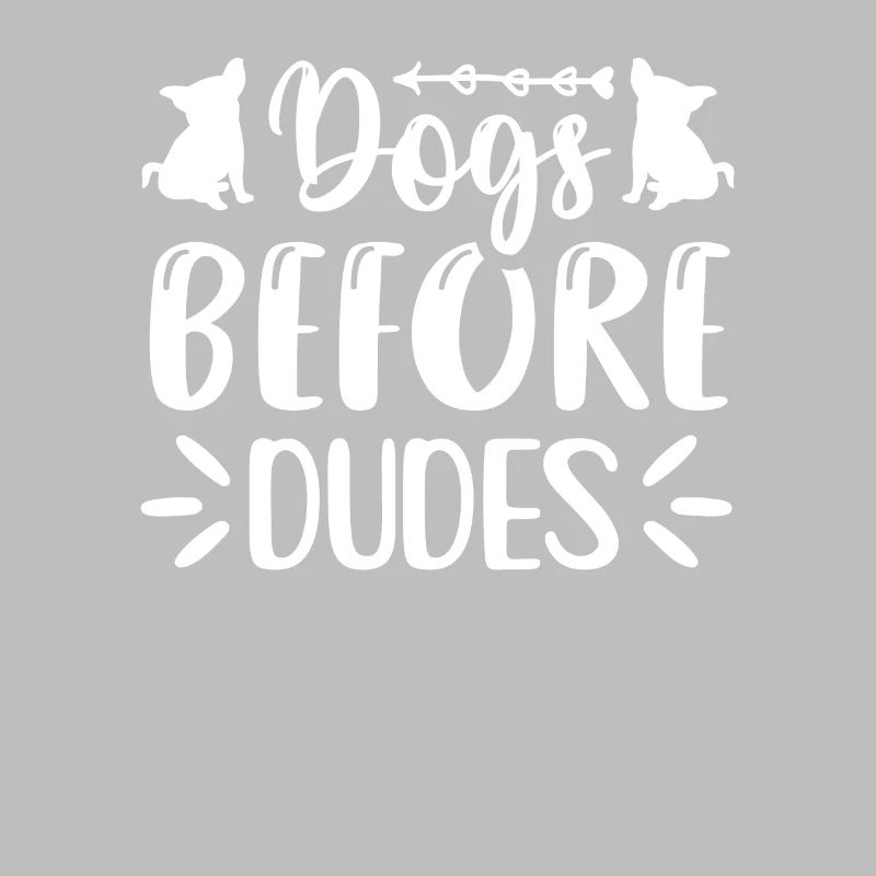 Chiens devant les gars