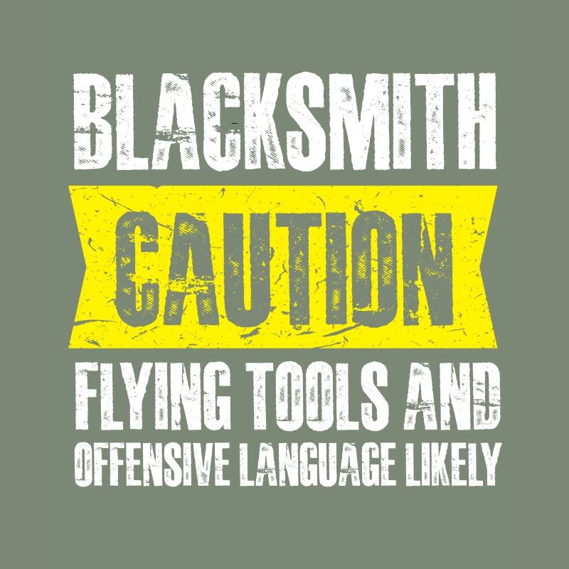blacksmith caution flying tools Design