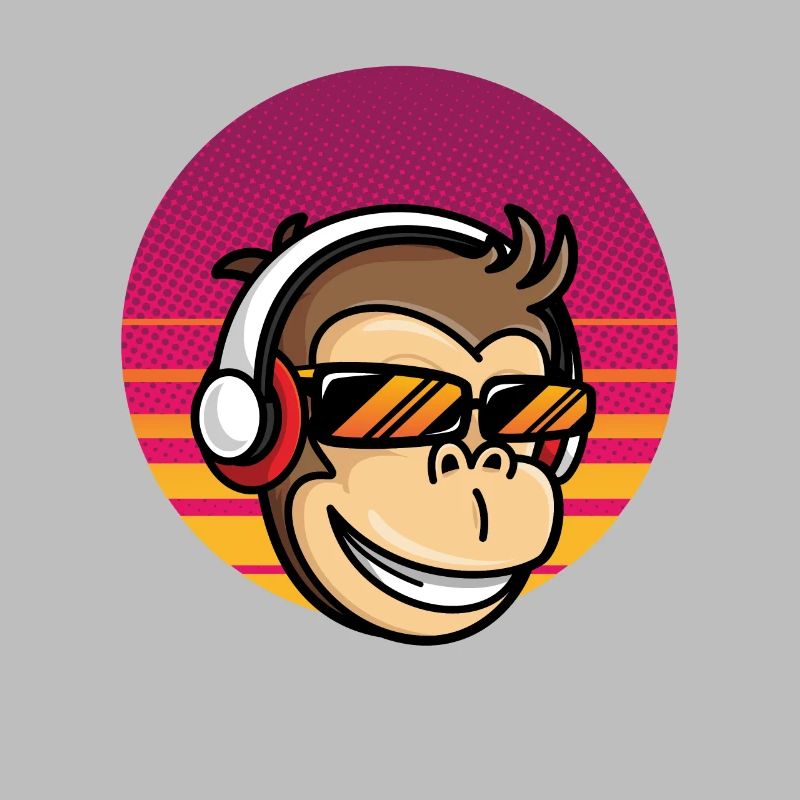Monkey DJ Monkey avec casque