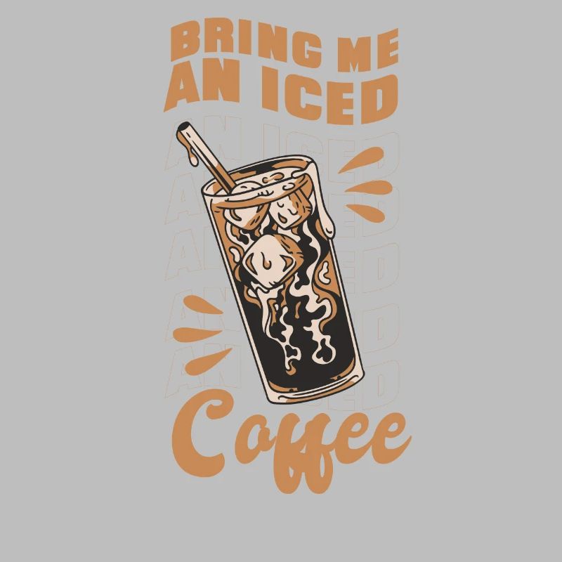 Bring Mir Ein Eiskaffee-Zitat-Geschenk-Eisgetränk