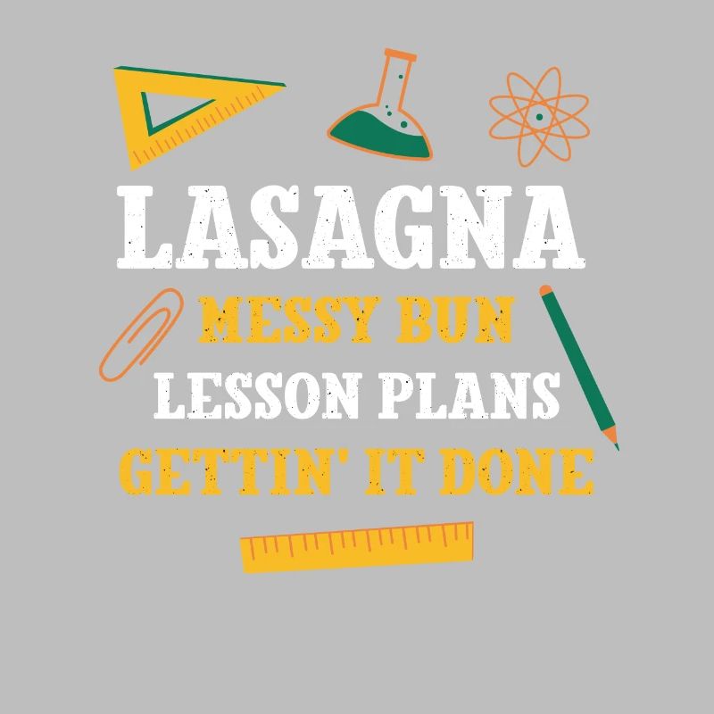 Lasagnes Messy Bun Plans de leçon Drôle Professeur