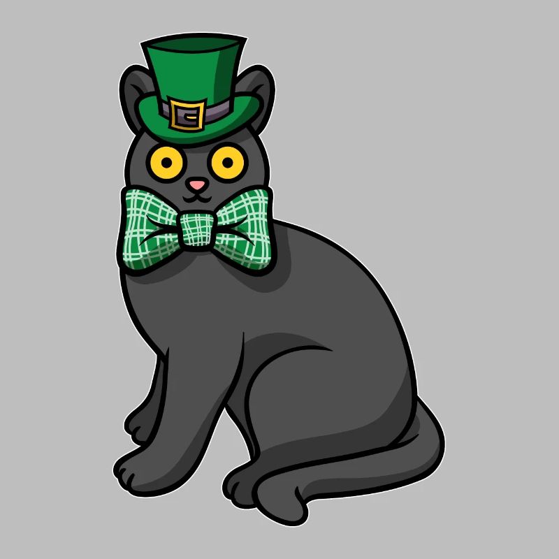 Chat noir Saint-Patrick