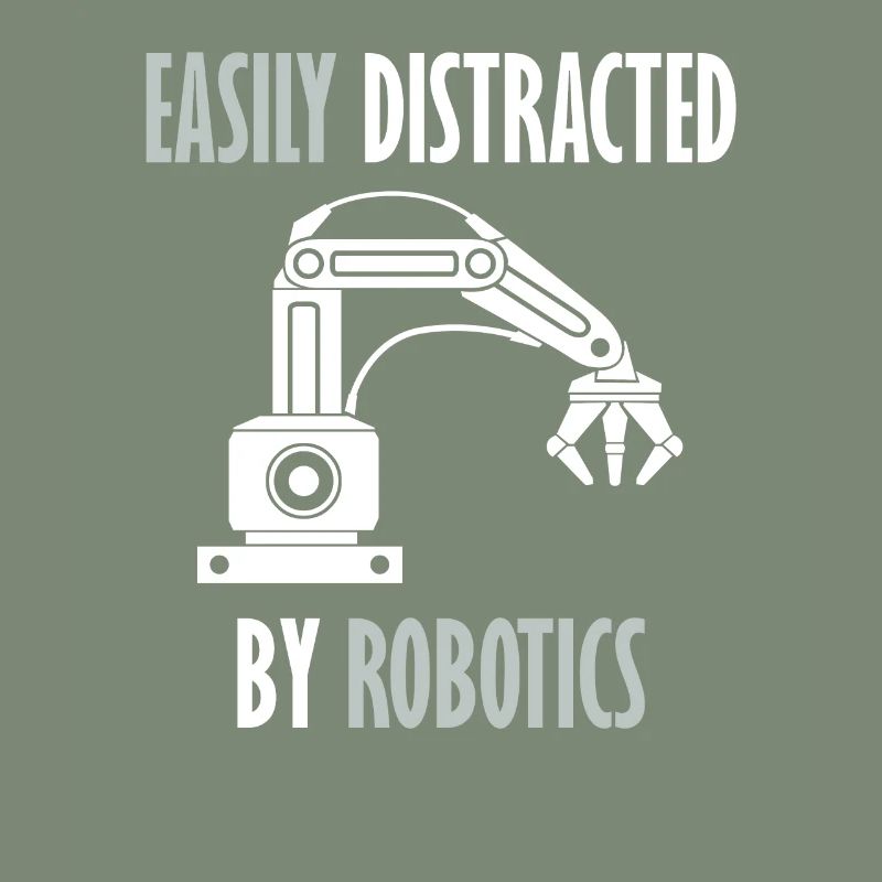 Abgelenkt von Robots Programming Coder Engineer