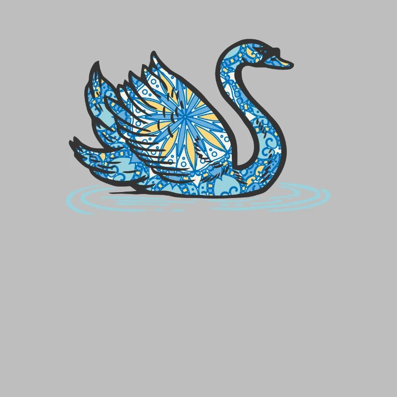 Mandala Swan Geometry Pattern