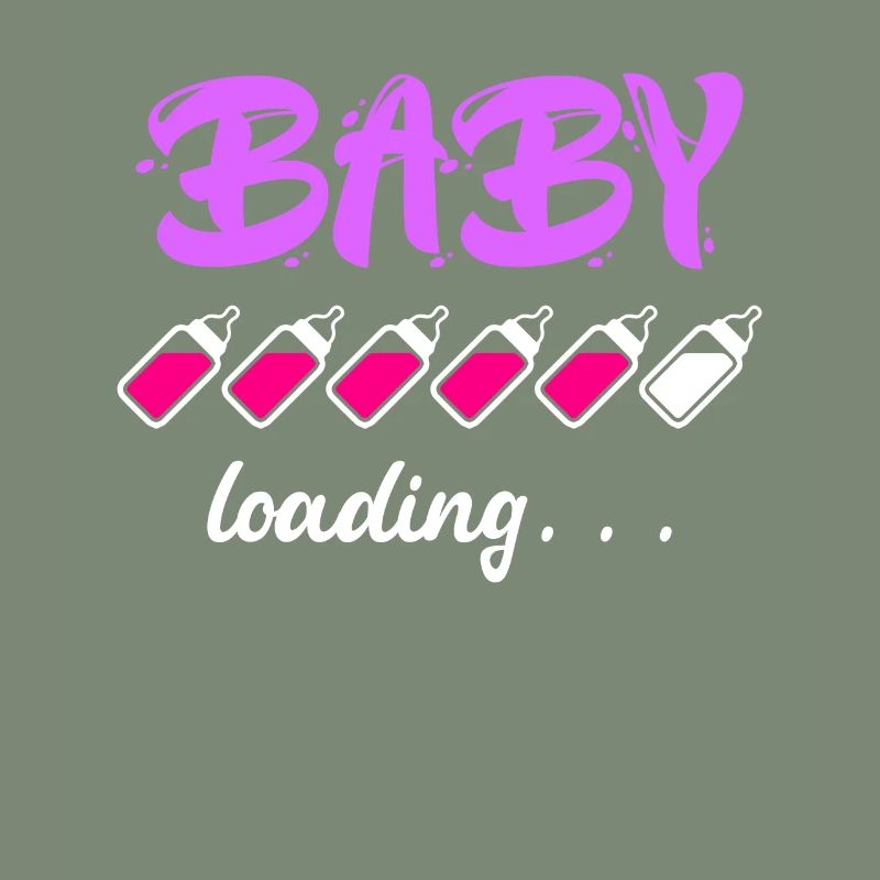 Baby loading Schwanger mit Mädchen oder Junge Mama