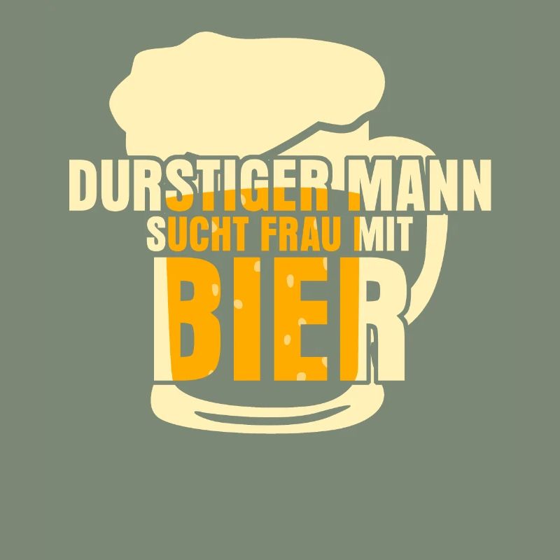Bier Durstiger Mann Biertrinker