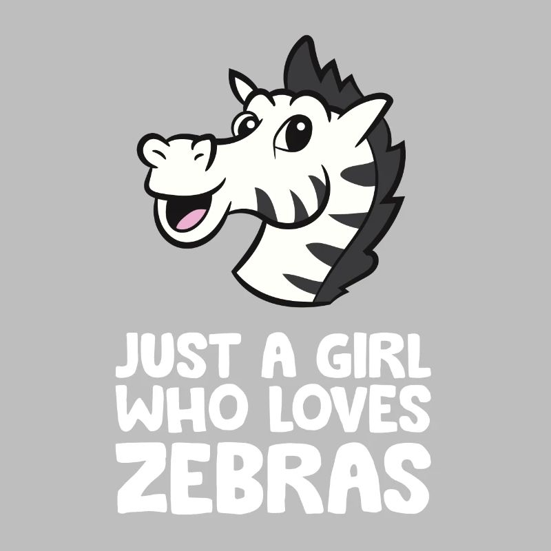 Nur ein Mädchen, das Zebras liebt