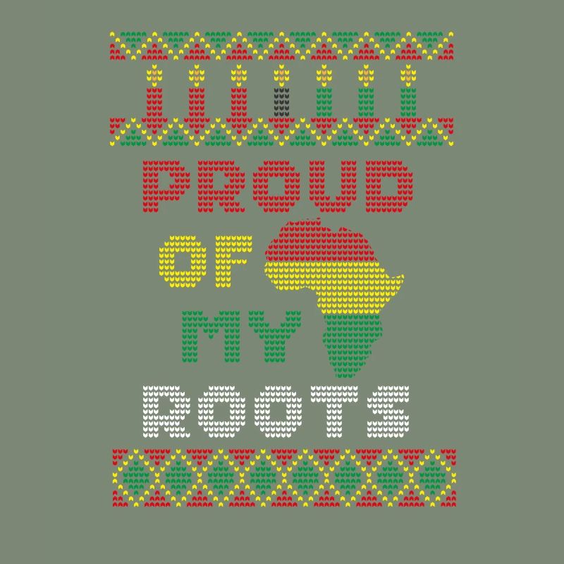 Fier de mes racines, pull de Noël moche Kwanzaa