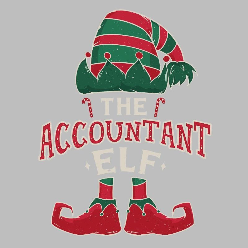 Elf Comptable Décembre Amour Elfe Noël