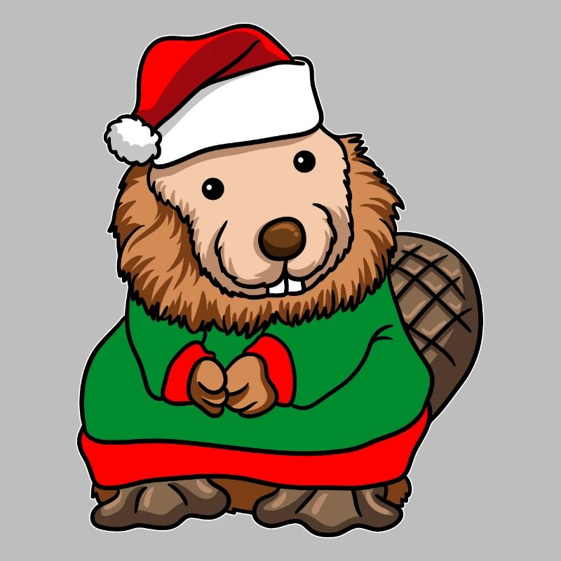 Bieber avec pull de Noël