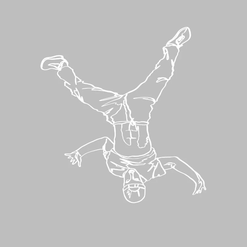 Breakdance Breakdancer Break Dance Oneline Art
