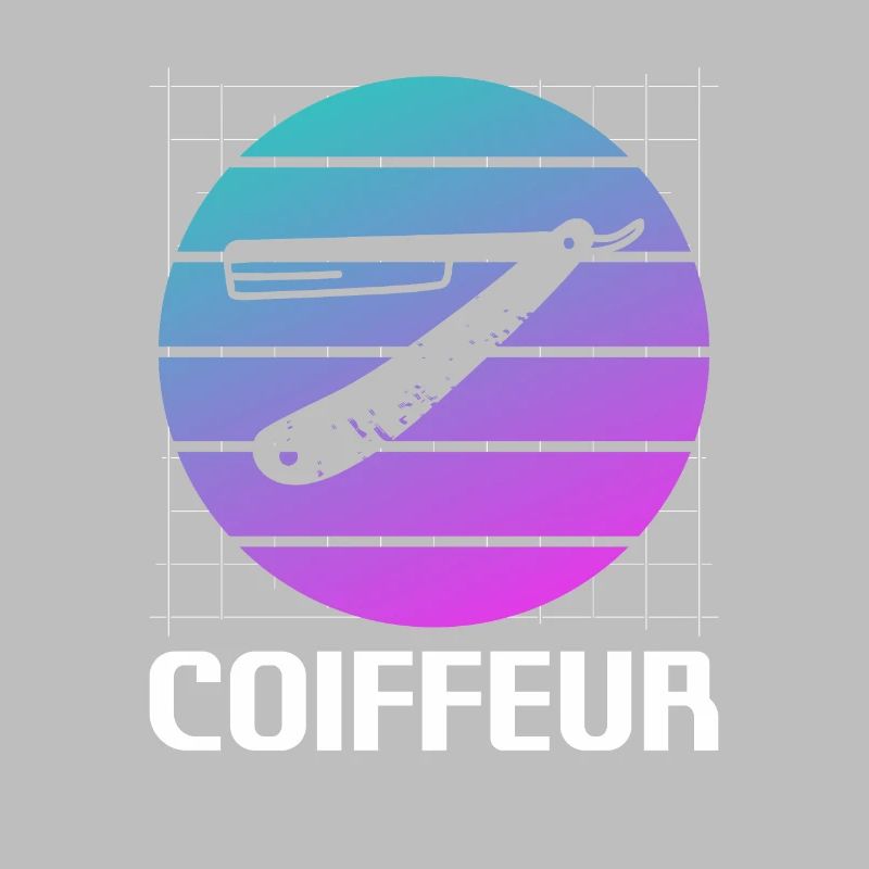 Retro Coiffure Barbier Coiffeuse