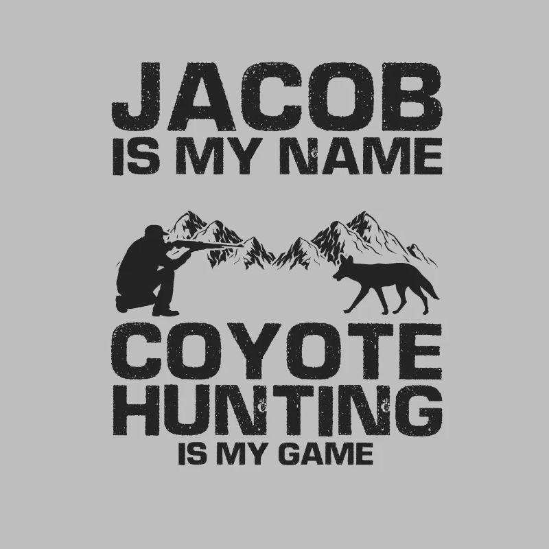 Conception de chasseur de coyote pour la chasse au coyote
