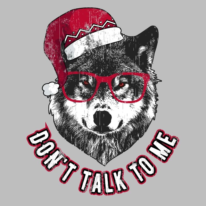 Ne me parle pas - Grumpy Christmas Wolf