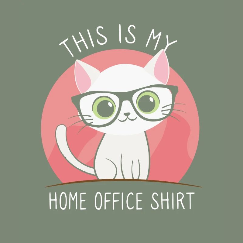 Ceci est mon chat de bureau à domicile