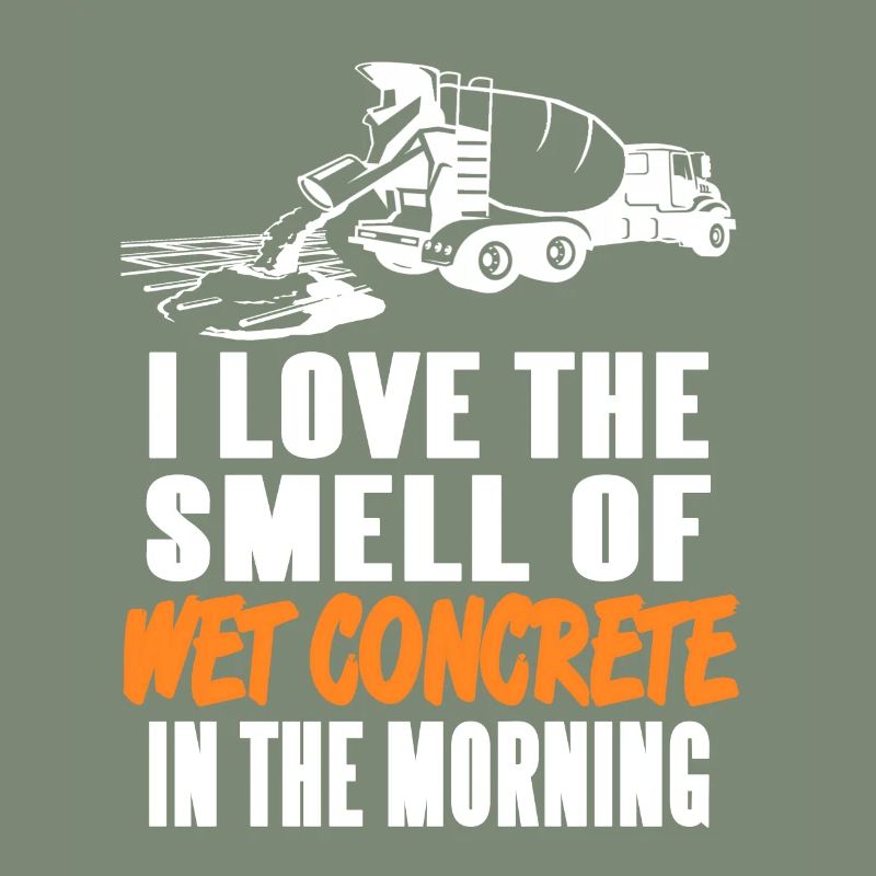 Concrete worker design for construction worker and construction site