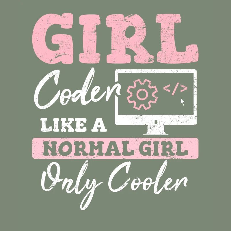 Drôle de fille Codeur Code de programmation informatique Développement Web