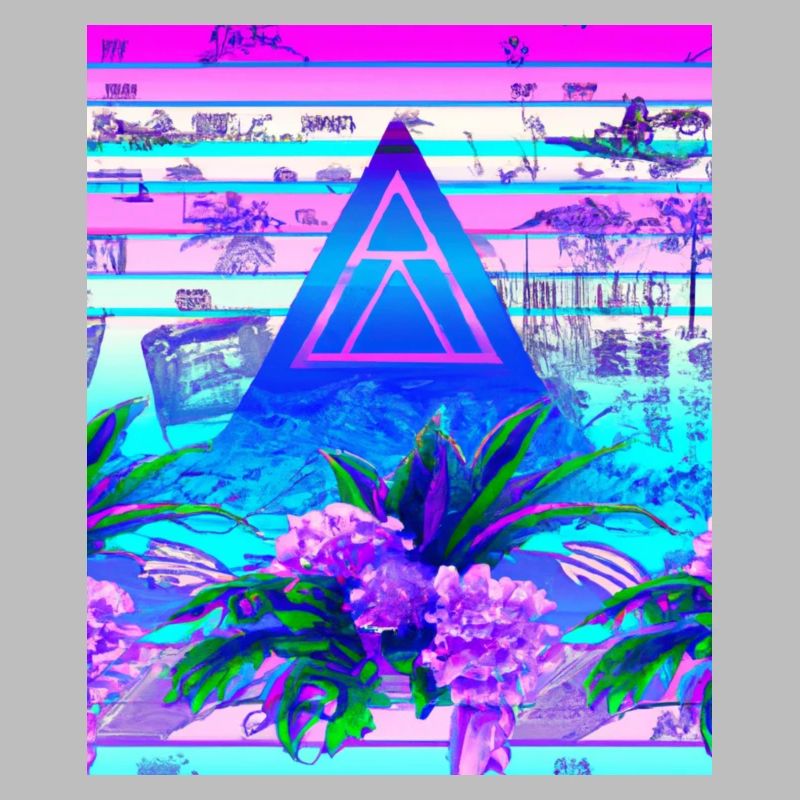 Synthwave Sun Hawaii Vaporwave Esthétique