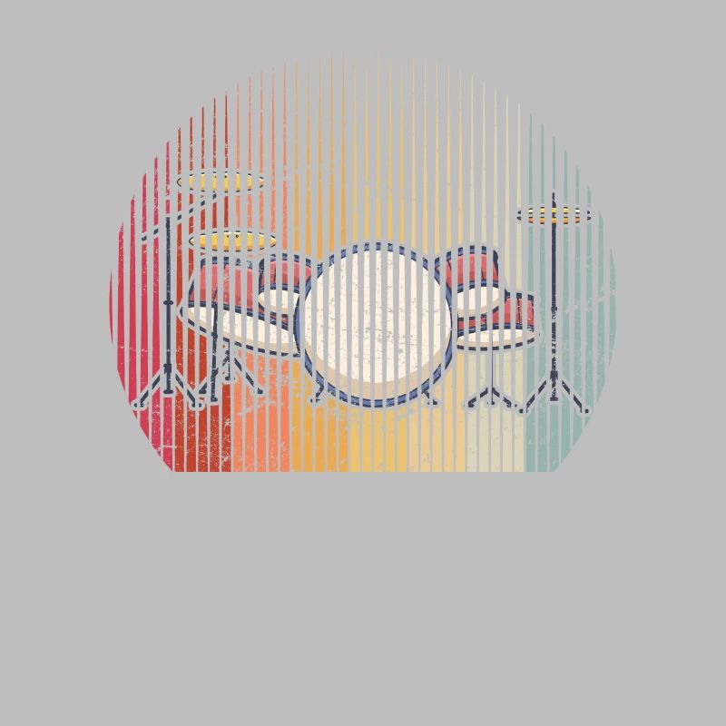 Drums Drummer Band Drumset Retro Percussion Drums