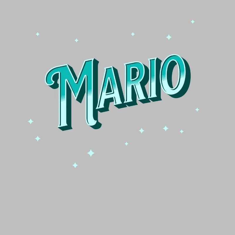 Mario's name personalized