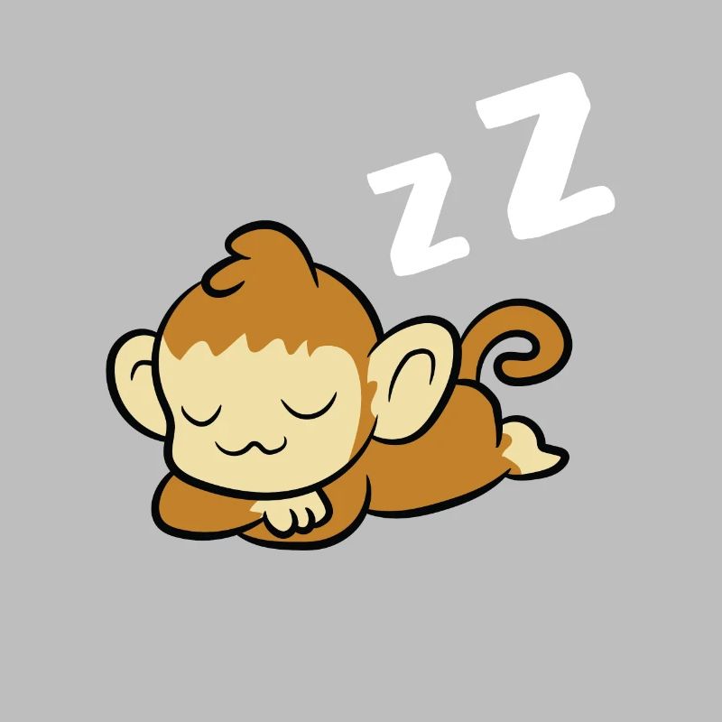Sleeping Monkey Pyjama Lazy Monkey