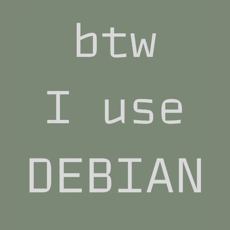 btw I use Debian Linux