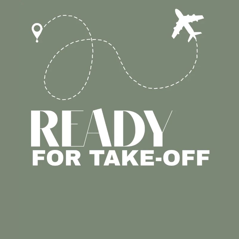 Ready for take-off flight The plane map excursion