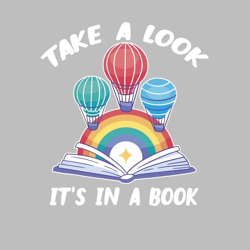 Take A Look It's A Book Retro Rainbow Reading