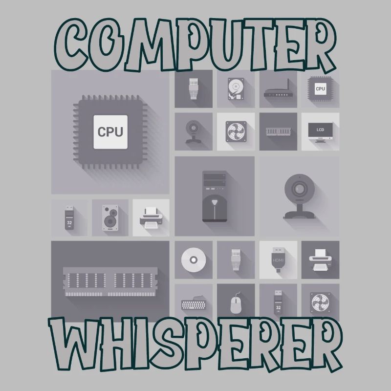 Computer Whisperer IT Tech Support Nerds Geeky