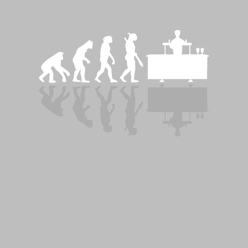 Human Evolution Drôle de barman Barman