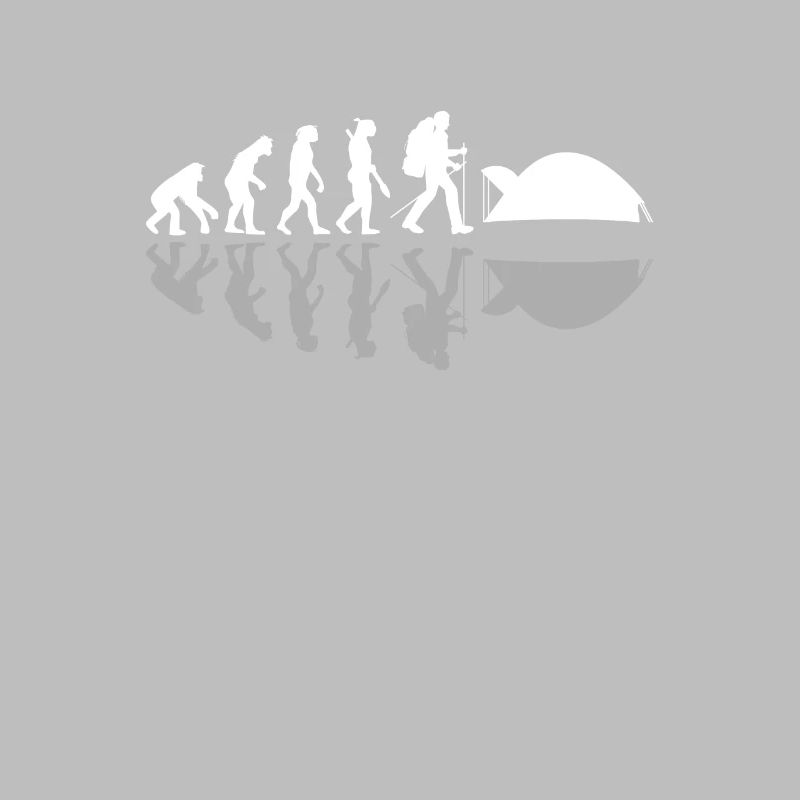 Human Evolution Funny Camping Camper Adventure