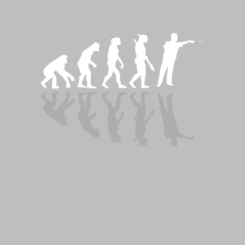Drôle de joueur de fléchettes Human Evolution Dartboard