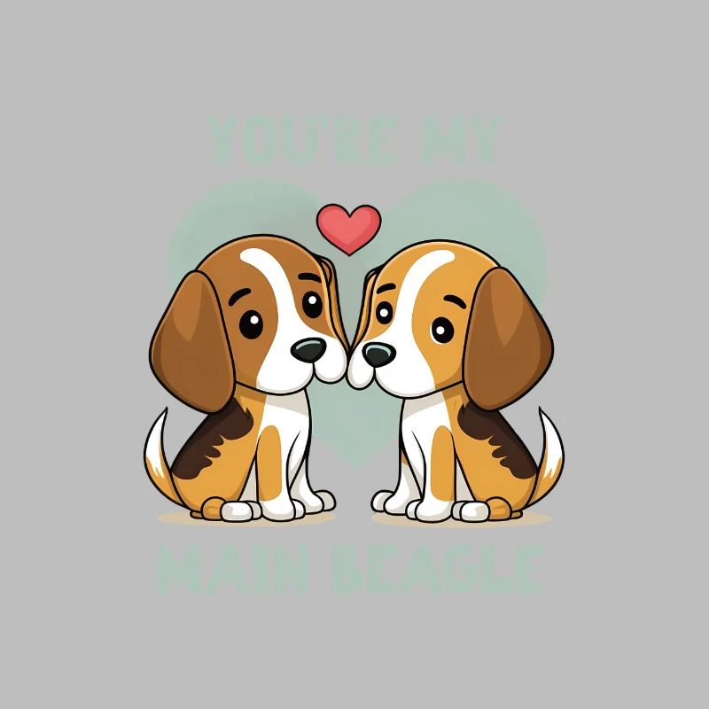 Tu es mon principal Beagle Saint-Valentin