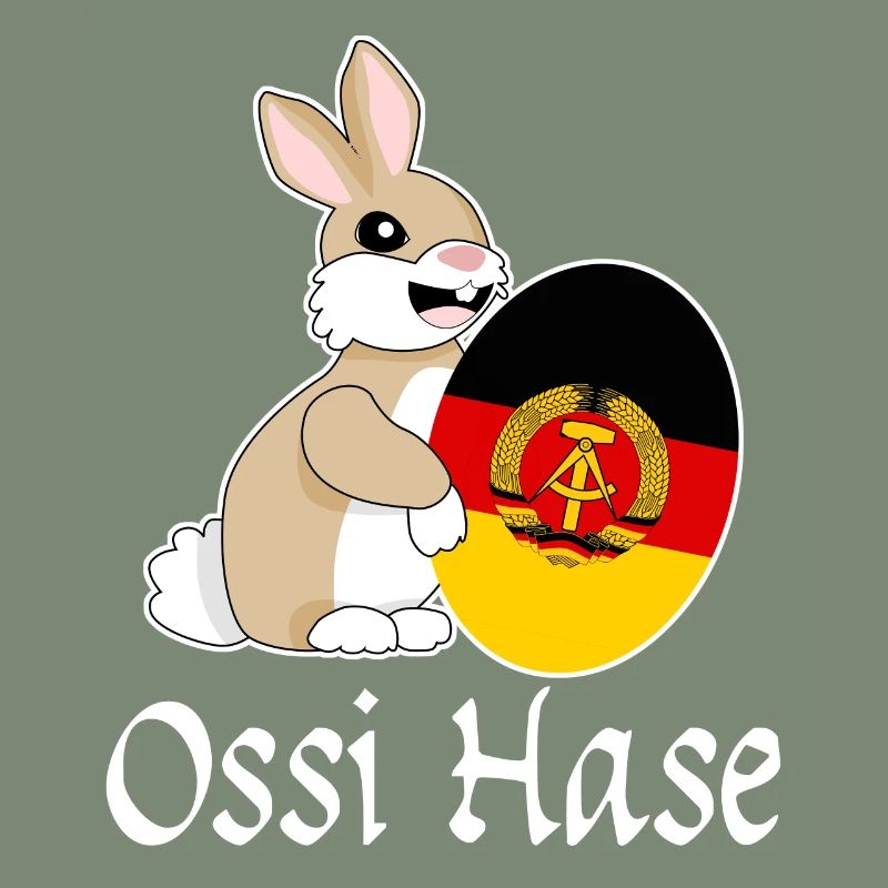 Ossi with Easter egg from East Germany