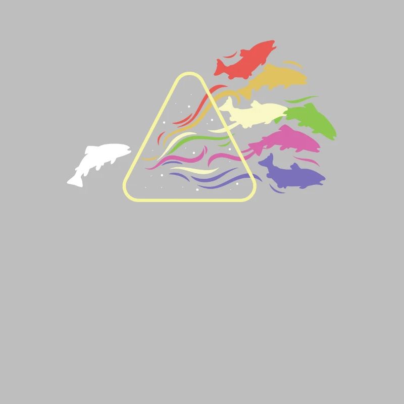 Fish Prism Rainbow Light Funny Physics