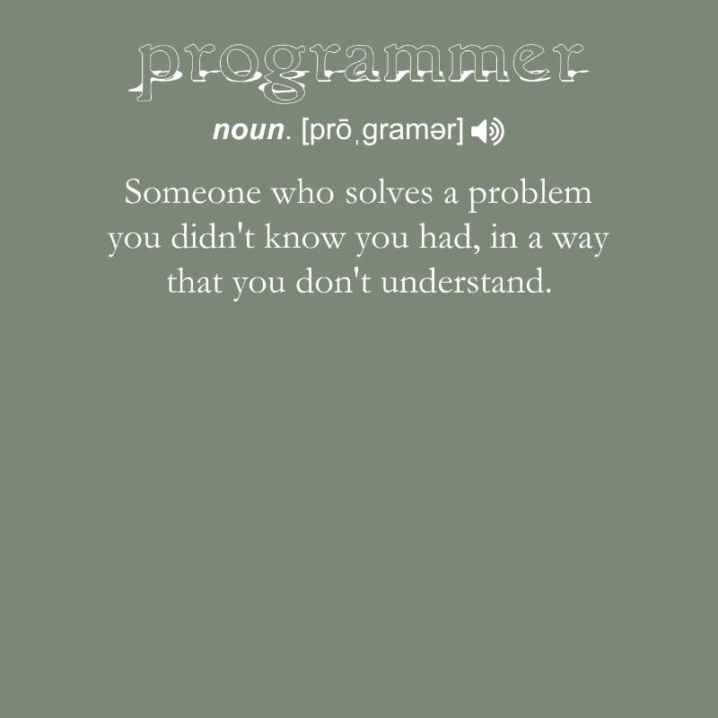 Programmierer Lustige Definition Codierung Humor Computer