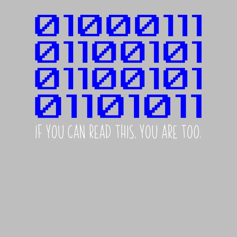 Funny Coder Binary Code Programmer Développeur