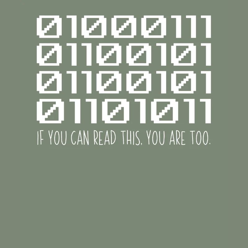 Cool Computer Binary Code Programmer Developer