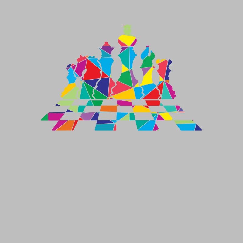 Jeu de table Low Poly Polygon Chess
