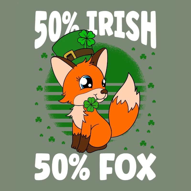 Mignon trèfle renard Saint-Patrick