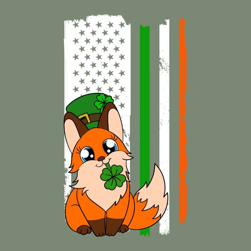 Mignon trèfle renard Saint-Patrick
