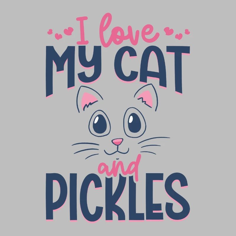 J’aime mon chat et mes cornichons - Concombre