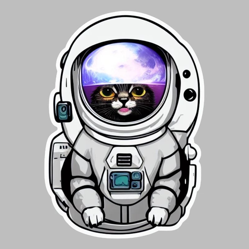 chat astronaute dans l espace